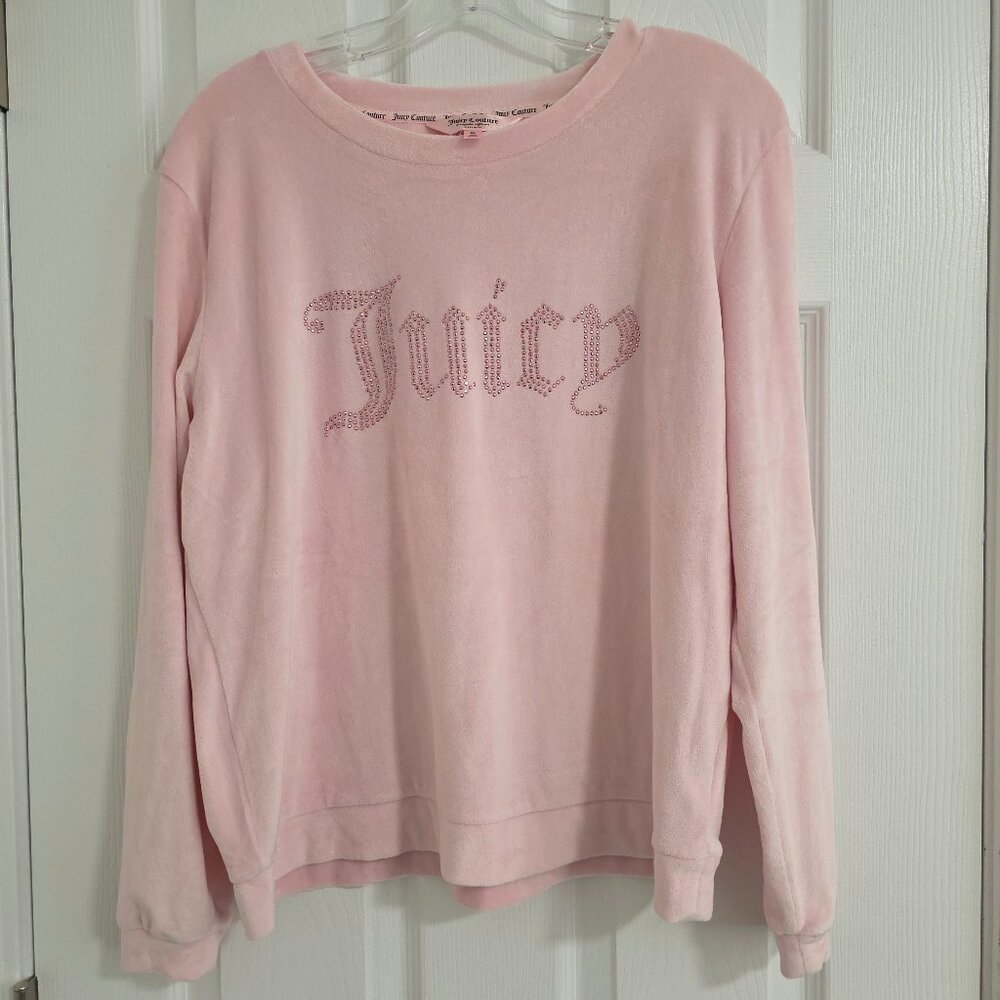 Womens Juicy Couture Sleepwear Pajama Top Pink XL